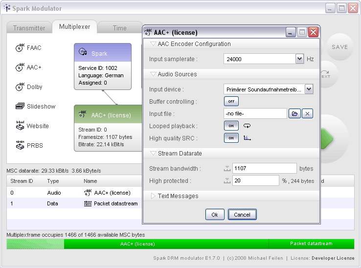 Spark multiplex configuration