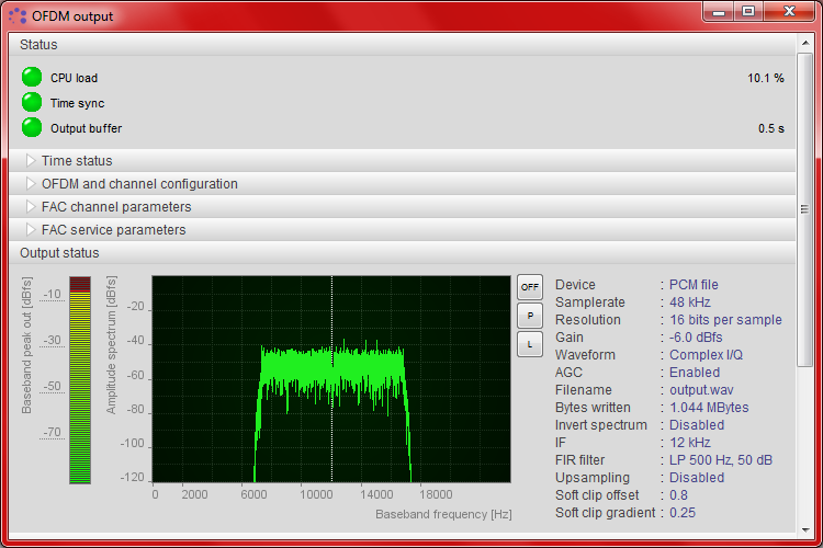 Spark output window
